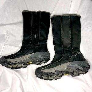 Keen Women’s Waterproof Mid-Calf Black Suede Boot Keen Dry Faux Boots Size 8.5